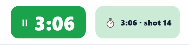 The Desk’s game clock running at 3:06 in green, beside the console chip reading 3:06 · shot 14.